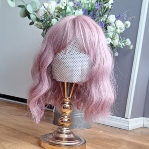 Pink Wavy Hair Wig